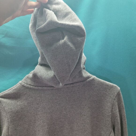 The North Face Womens Small Petite Hoodie Cotton/Polyester Blend Gray - Picture 7 of 9